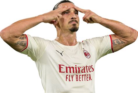 Zlatan Ibrahimovic Milan football render - FootyRenders