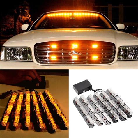 (44.28$) Buy here - Car Accessories 54 LED Yellow Car Truck Strobe Strobe Lights Bars Deck Dash ...
