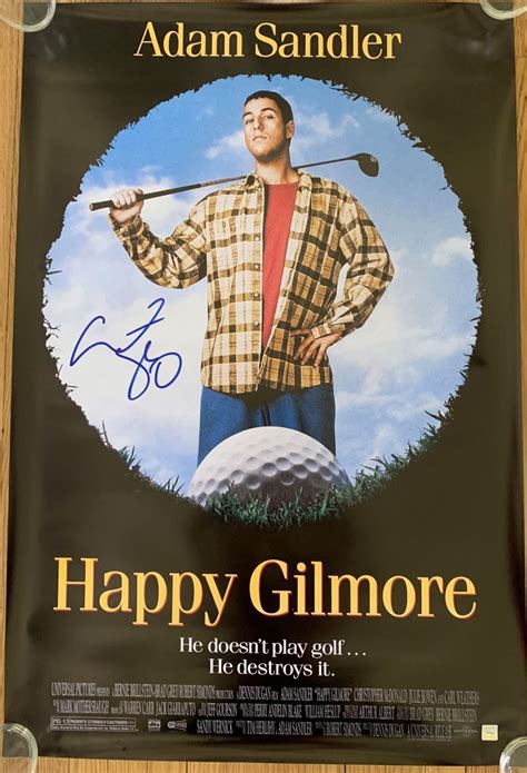 Signed Happy Gilmore Movie Poster