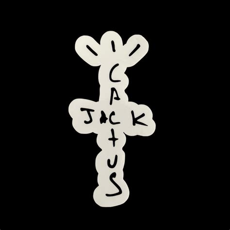 Cactus Jack Logo Sticker Travis Scott Sticker Jackboys Glossy Vinyl ...