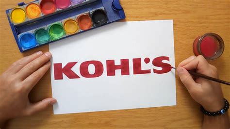 How to draw the KOHL'S logo - YouTube