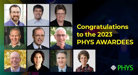 Congratulations to the 2023 PHYS Awardees – ACS Technical Division