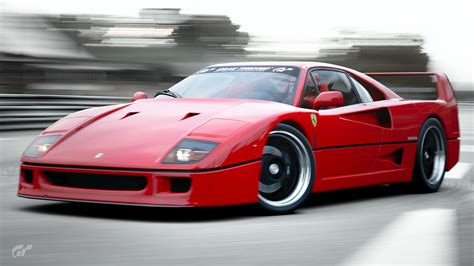 Car Ferrari Gran Turismo Italy Red F40 Ferrari F40 Pop Up Headlights ...