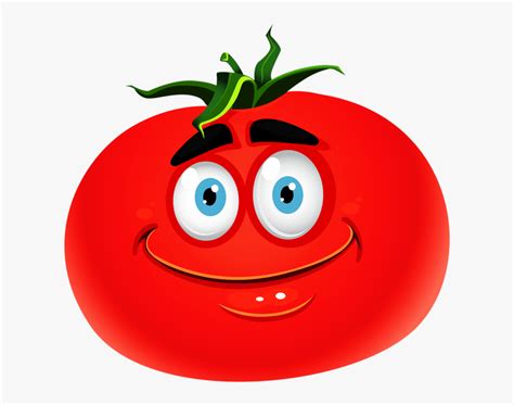 Tomato Cartoon Png - Smiley Tomato , Free Transparent Clipart - ClipartKey