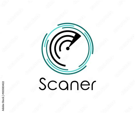 Scanner logo Stock Vector | Adobe Stock