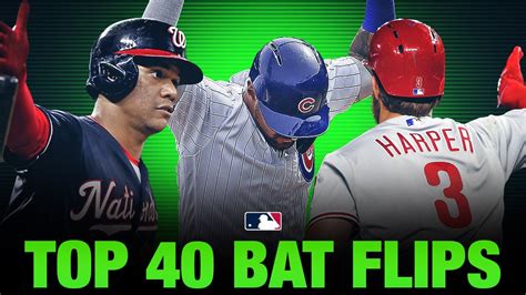 The top 40 MLB bat flips of 2019! | MLB Highlights - YouTube