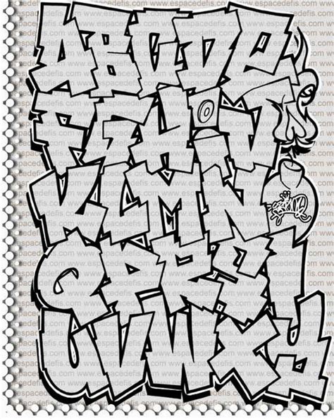 Graffiti Wall: Graffiti Alphabet Block Style