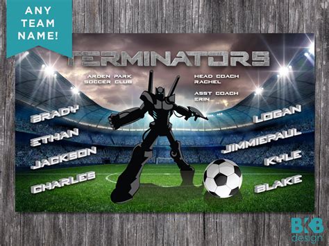 Custom Vinyl Soccer Team Banner Sports Team Banners Team - Etsy