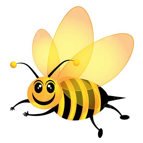 Cute Honey Bee Clipart Vector, Honey Bee With Smile Face Icon, Honey ...