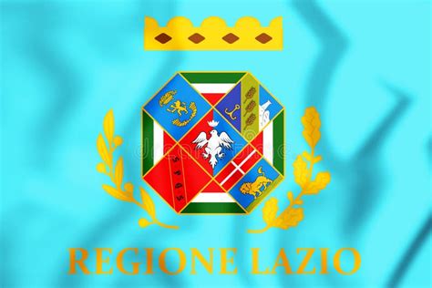 Flag of Lazio, Italy. 3D Illustration Stock Illustration - Illustration of italian, full: 91386013