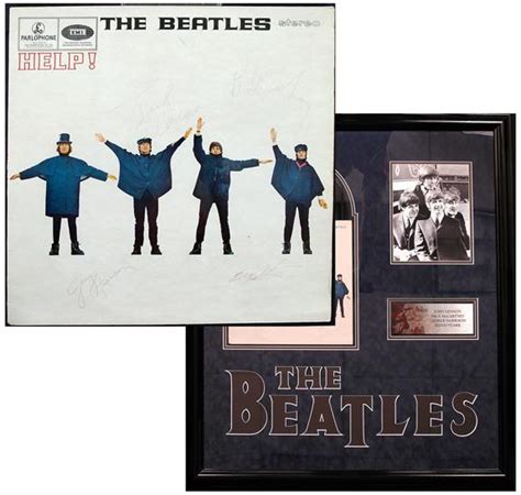 The Beatles - "HELP! " Album Cover Signed