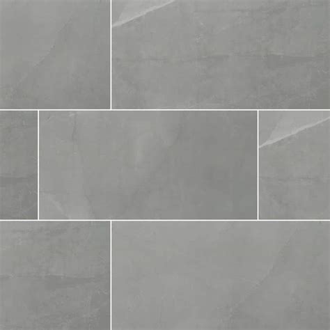 MSI Madison Celeste 11.56 in. x 23.87 in. Polished Porcelain Stone Look Floor and Wall Tile (16 ...