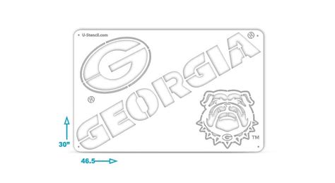 University of Georgia Stencil - The Tailgater GAOOS-322 | U-Stencil - A ...