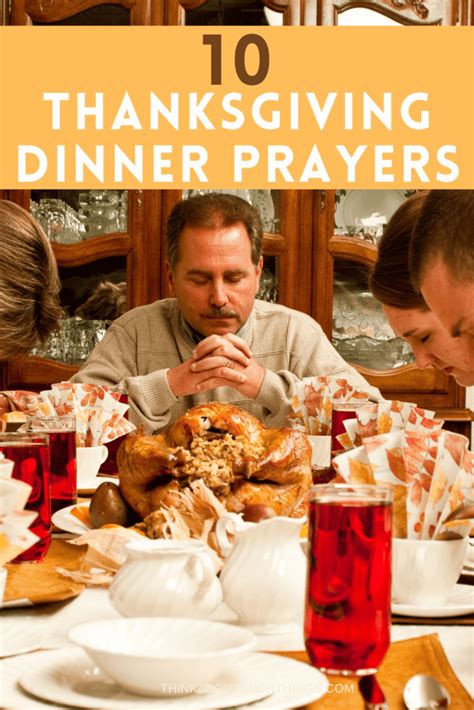 10 Simple Thanksgiving Dinner Prayers To Say Grace | Think About Such Things