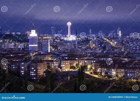 Atakule and Sheraton Hotel Ankara Stock Photo - Image of landmark ...