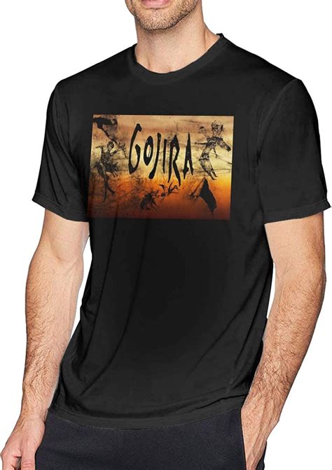 Gojira Band Shirts Men's Cotton Casual Short Sleeve Tshirts Tops XXL ...