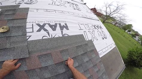 Architectural shingle install - YouTube