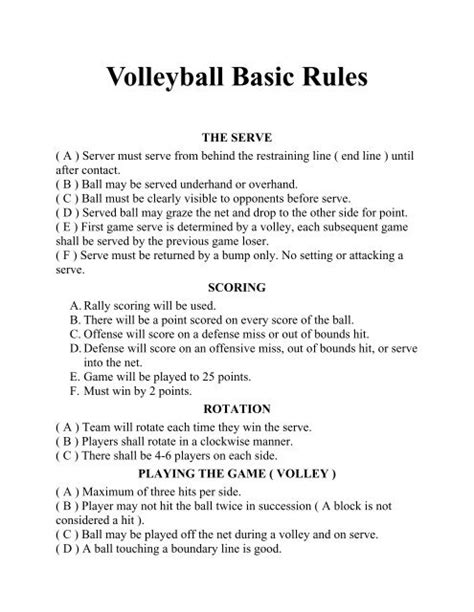 Inspirasi Baru 46+ Volleyball Rules