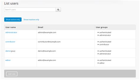 Manage user accounts and user groups | Documentation (Version 2.5 ...