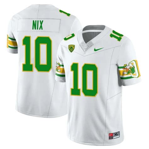 Bo Nix Oregon Ducks Mighty Oregon 1984 Throwback White Jersey - All St - Nebgift