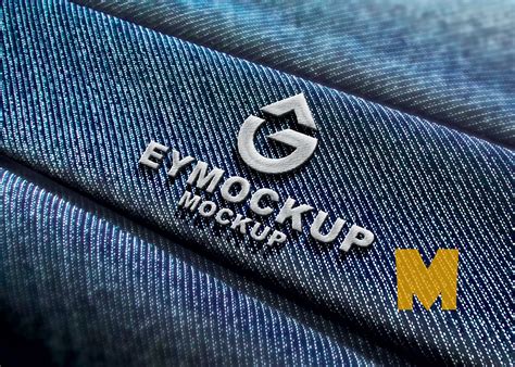 Jeans Embroidery Logo Mockup