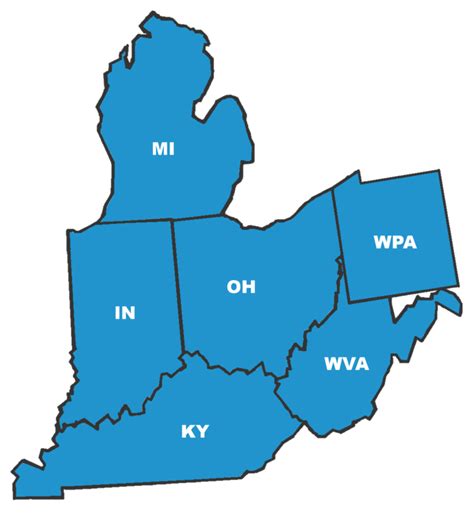 County Map Of Ohio Indiana Kentucky | Maps Of Ohio