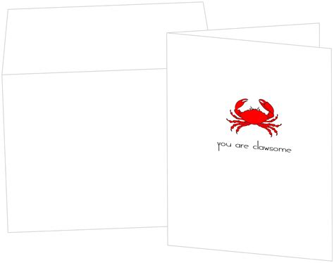 Crab Greeting Card - Etsy