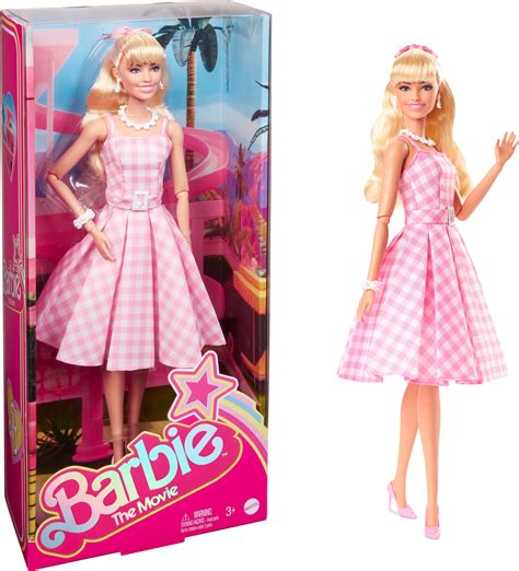 Barbie The Movie Collectible Doll, Margot Robbie as Barbie in Pink Gingham Dress - Walmart.com