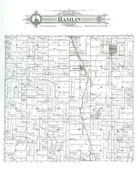 Audubon County IAGenWeb Maps - Audubon County Iowa Ogle 1900 Standard Atlas Plat Maps - Hamlin ...