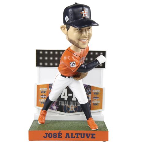 2017 World Series Final Out Houston Astros Jose Altuve Bobblehead