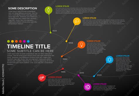 Infographic Layout with Bubble Callouts Stock Template | Adobe Stock