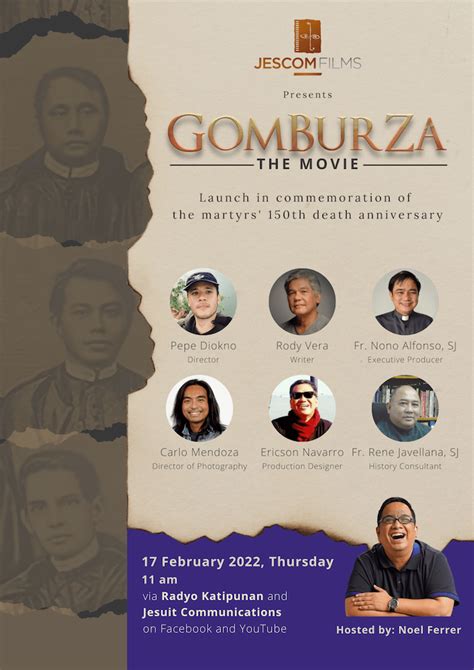 Filming soon: “GomBurZa The Movie” produced by Jesuit Communications ...