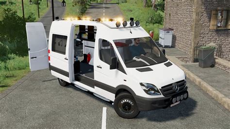 Mercedes-Benz Sprinter Service Car - Farming Simulator 2022 [FS 22 LS 22 Van Truck Car Vehicle ...