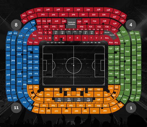 Sectors of San Siro Stadium | AC Milan