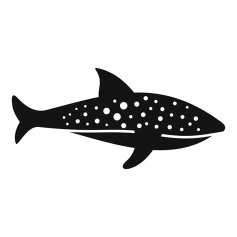 Premium Vector | Whale shark silhouette vector illustration