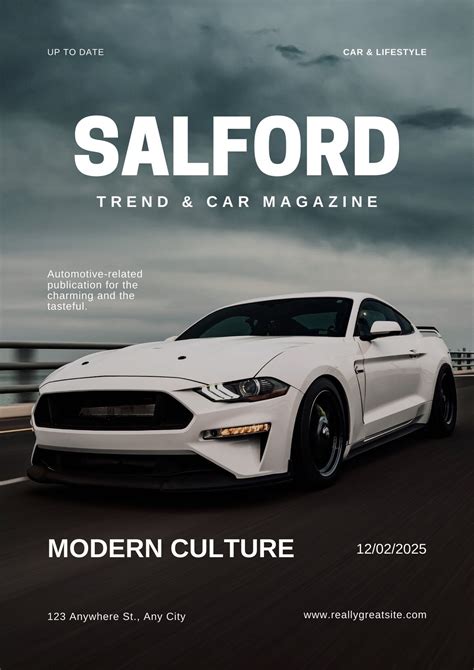 Free And Customizable Car Magazine Cover Templates Canva, 50% OFF