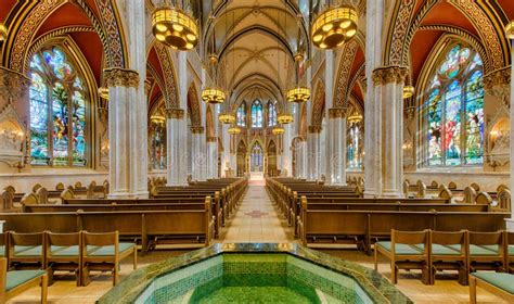 The Cathedral Of Saint Helena Stock Image - Image of windows, symmetry ...