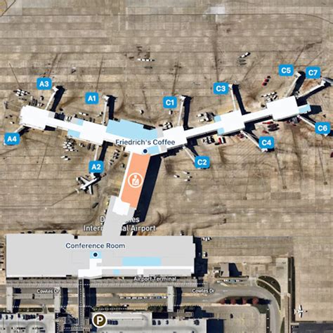 Des Moines Airport Map: Guide to DSM's Terminals