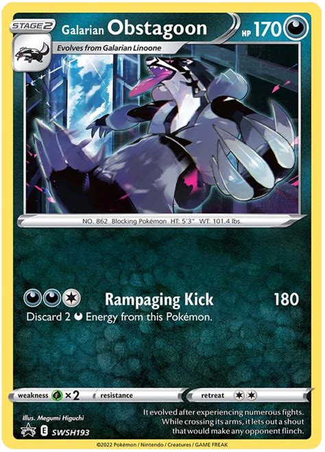 Galarian Obstagoon - Sword & Shield Promos #193 Pokemon Card