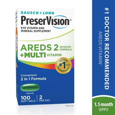 PreserVision® AREDS 2 Formula + MultiVitamin Vitamin & Mineral ...