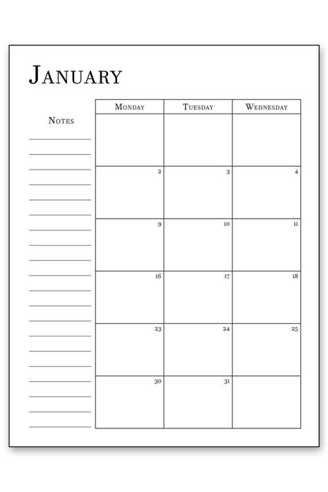 2023 Calendar Printable - Free Simple Print Monthly Calendars