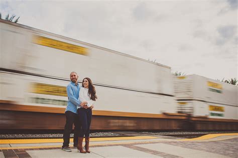 Downtown Fullerton Train Station engagement photos