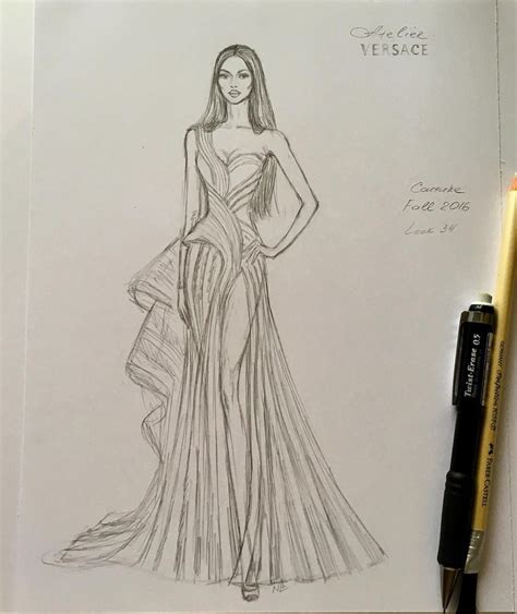 Draw You A Traditional Fashion Pencil Or Colored Sketch | ubicaciondepersonas.cdmx.gob.mx