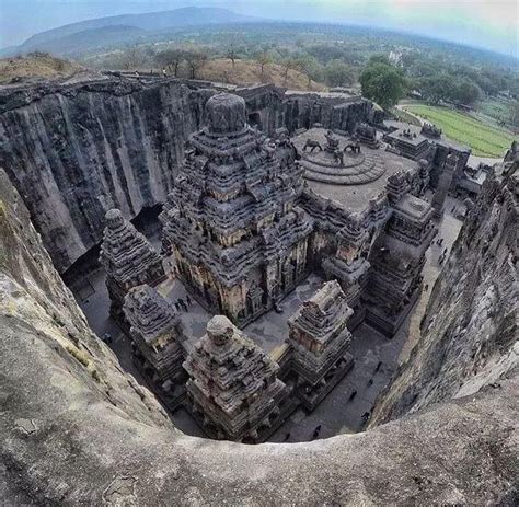 The Kailasa temple was carved out of one single rock. Also known as ‘Cave 16’ of the Ellora ...