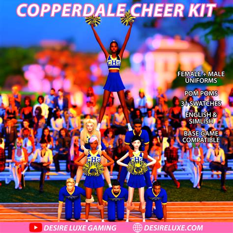 Desire Luxe : Sims 4 Copperdale High School Cheer Kit! Yo dawg,...