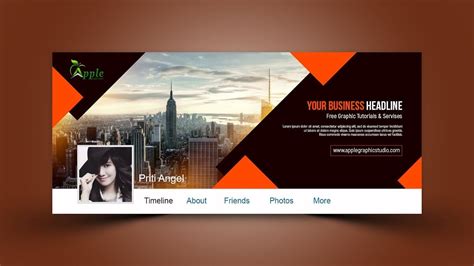 Corporate Facebook Cover Design - Photoshop CC Tutorial | Cover photo ...