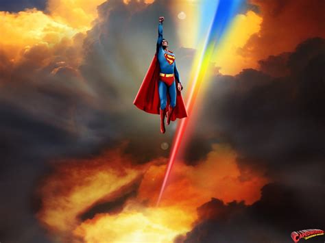 Superman Flying Wallpaper - WallpaperSafari