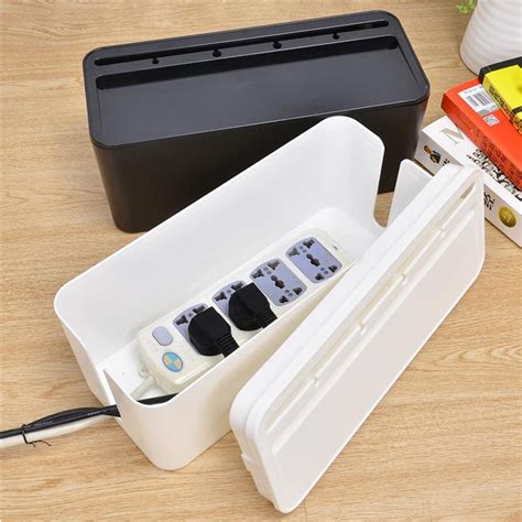 Cable Storage Box Case Wire Management Power Plug Cord Socket Safety Desktop Organizer | Alexnld.com