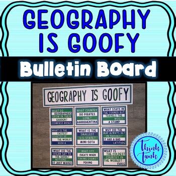 Geography Jokes Bulletin Board - Classroom Posters by Think Tank