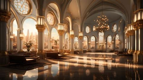 Premium AI Image | Jumeirah Mosque indoor full view